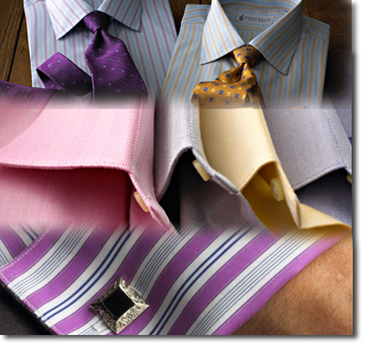 Custom Shirts in colors, patterns, & weaves